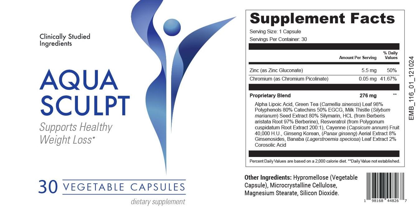 Aqua Sculpt Supplement Fact